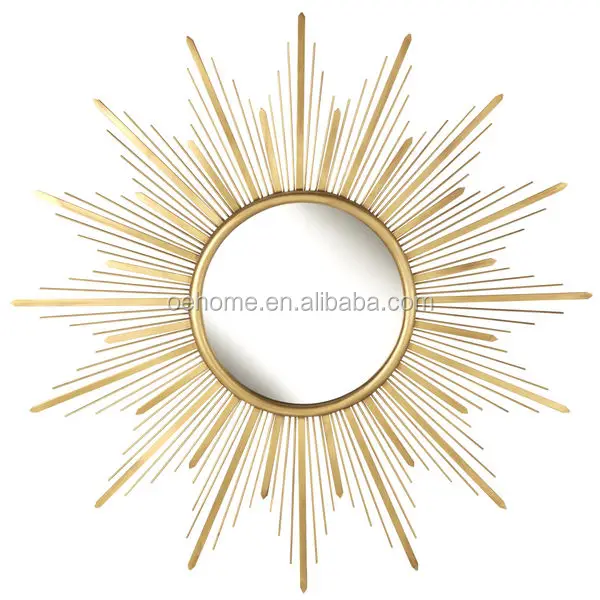 Gold Starburst Metal Wall Mirror Curved Product On Alibaba Gold Starburst Metal Wall Mirror Curved Product On Alibaba