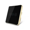 hot sales black color wifi smart switch 1/2/3/4 wall smart touch switch for Google home and Amason Alexa 86*86*35 mm