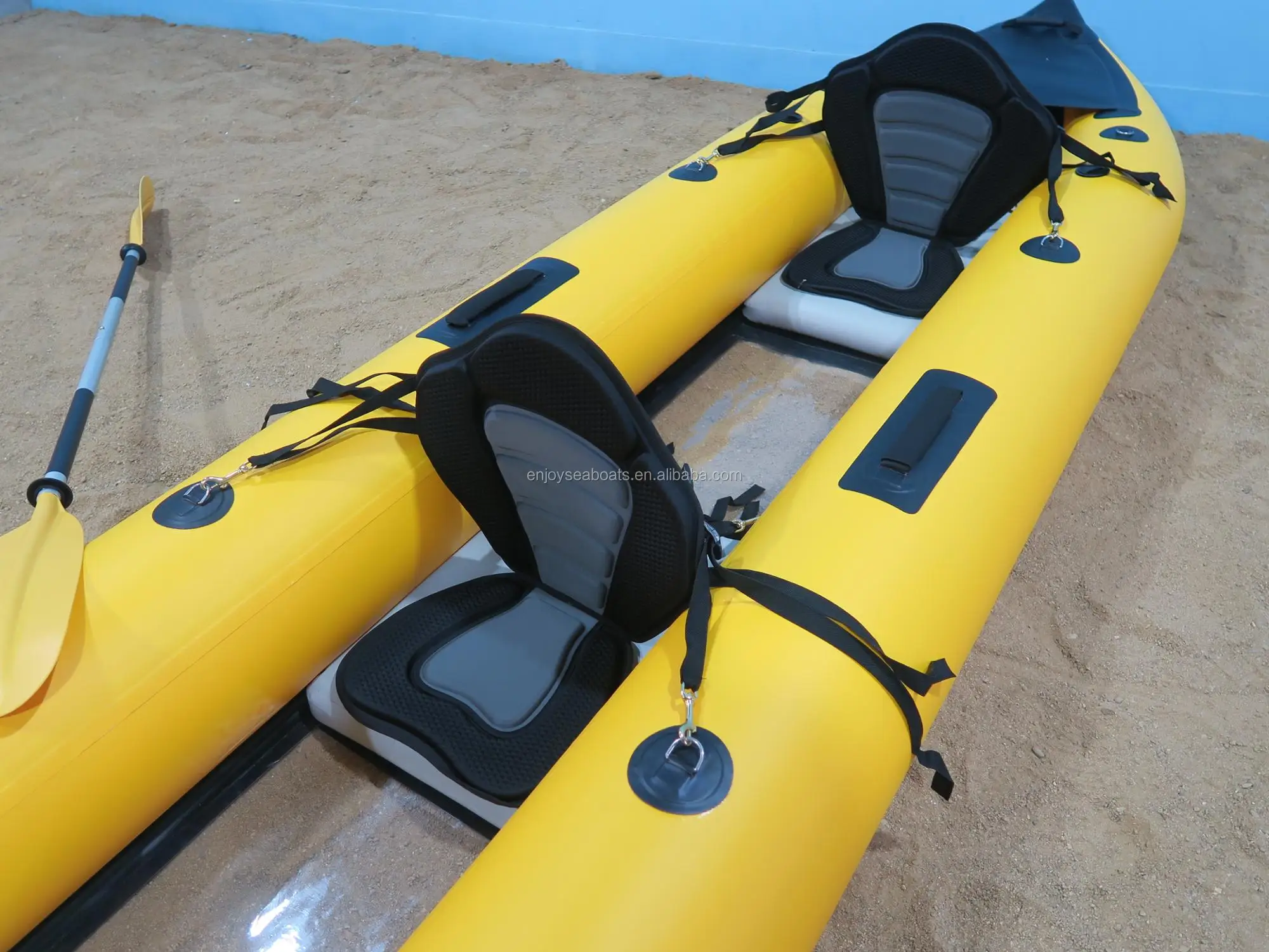 2 Person Clear Window View Kayak Inflatable Fishing Canoe! Buy
