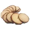 11" Unfinished Natural Wood Slices with Tree Bark Circles Log Discs for DIY Crafts Christmas 5 pcs