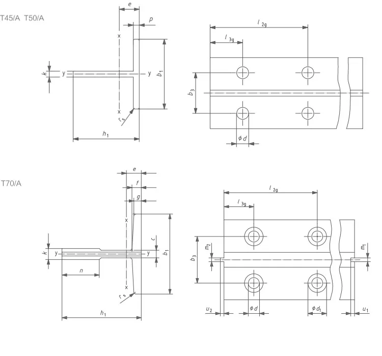 Super quality elevator t82 elevator sizes in China guide rail clamp