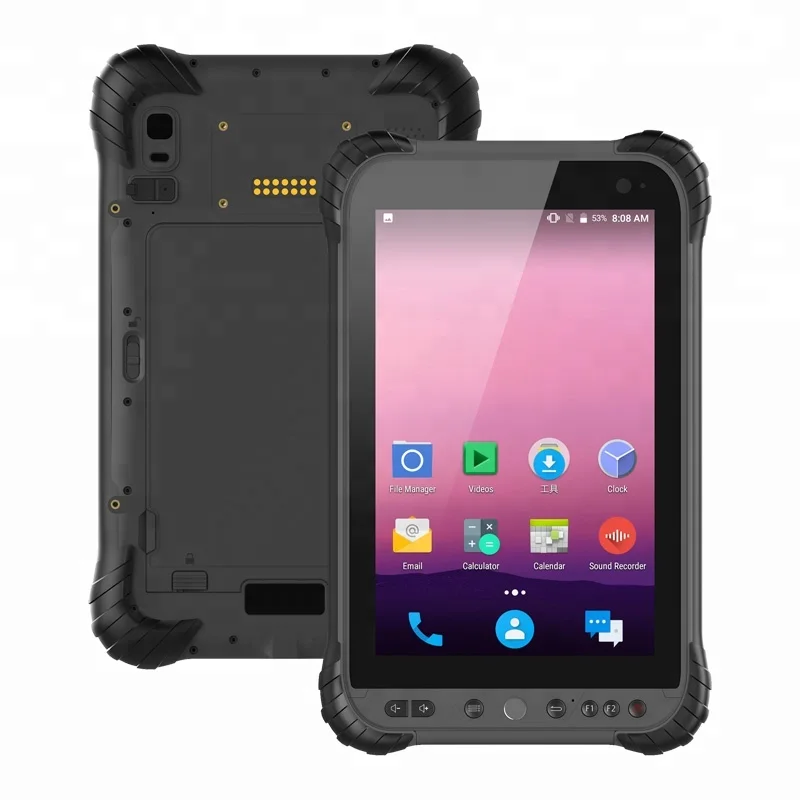 

8 Inch IPS Screen Octa core Android 8.1 Type-C USB QCOM P300 waterproof tablet pc ip67