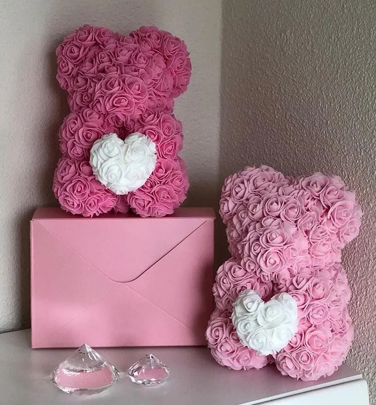 handmade rose bear