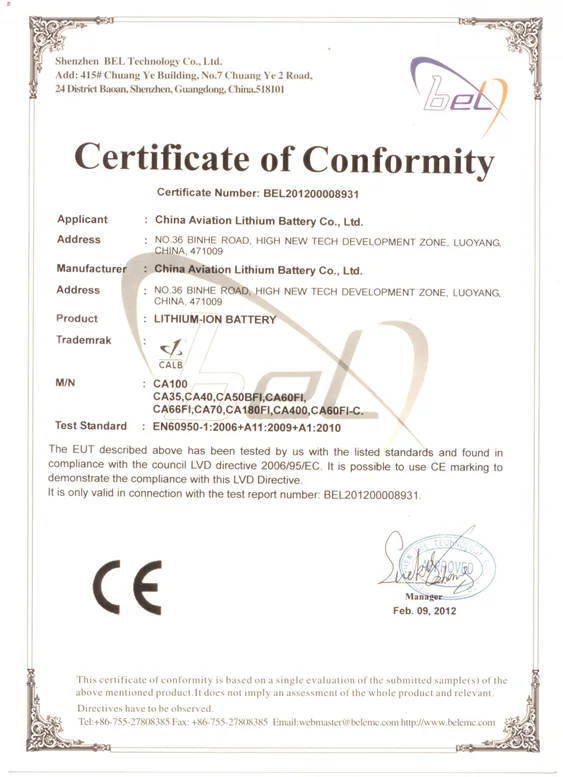 Power supply Safety 3.2V 100ah Lithium LifePO4 battery cell For Sale