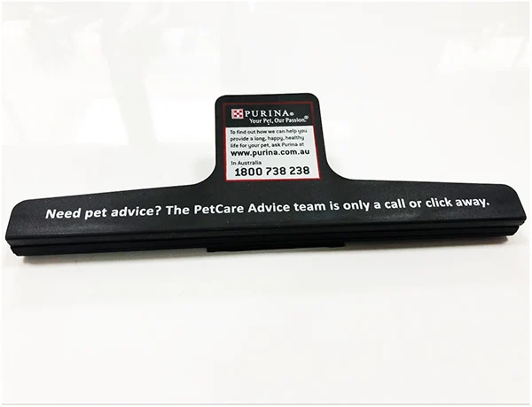 
PTSR-023 plastic 18CM length promotional LOGO customized magnetic pet clip 