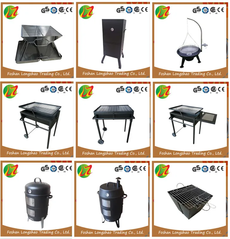 Outdoor folding portable cylinder barrel shaped charcoal korean bbq grill