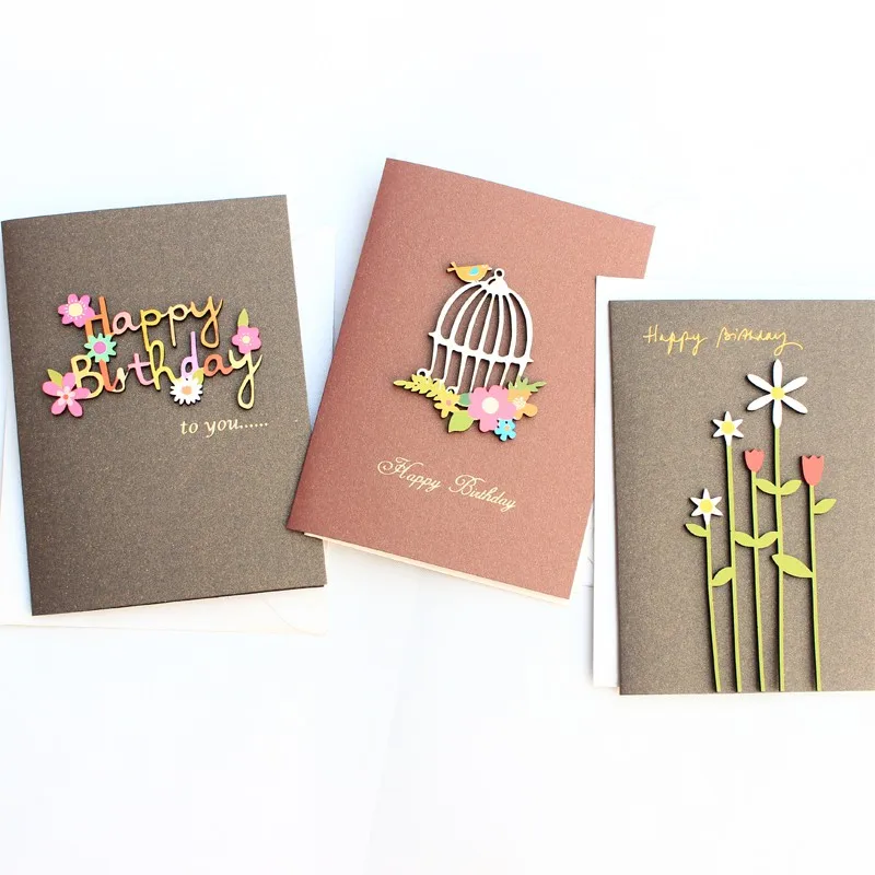 Colorful Fancy Greeting Cards Popular Design Custom Birthday Cards