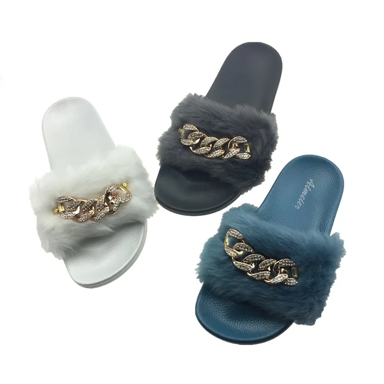 

High Quality Shoes Slide Sandals Wholesale Sliders Fur Slippers, Picture color or customed