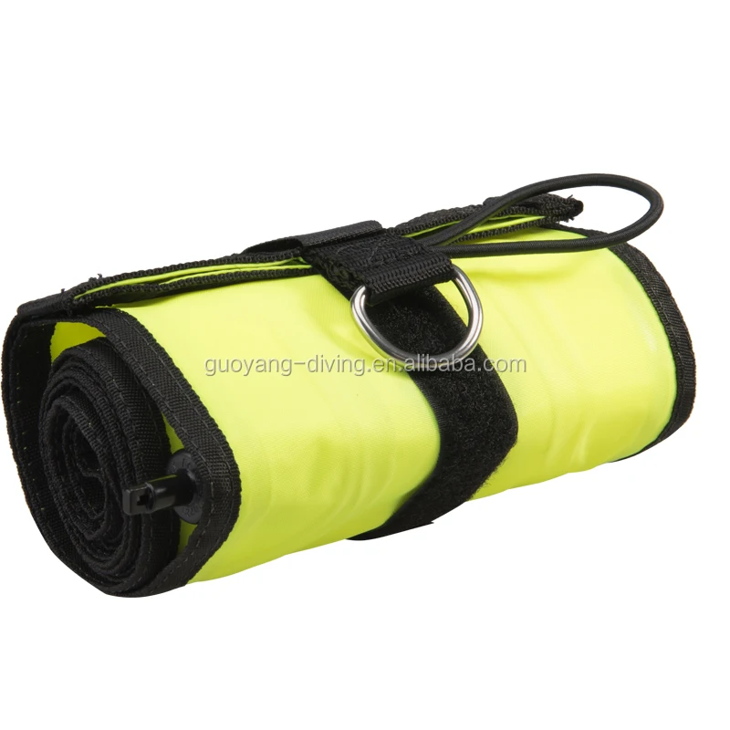 DiveSmart Buoy Float With 100ft High Visibility Neon Yellow Scuba Finger Reel | UK - View #9
