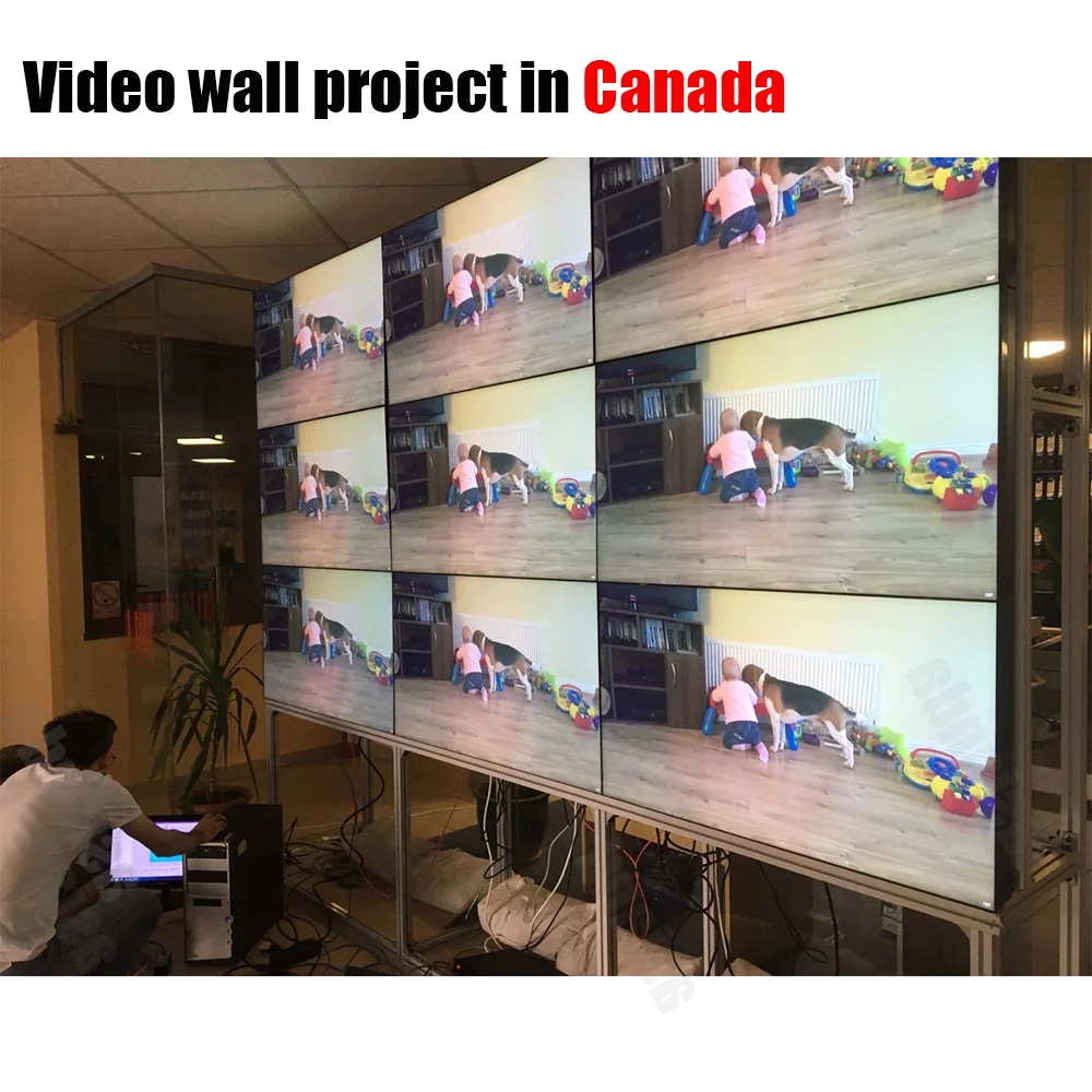 
55 inch 1080P Samsung or LG original panel LCD video wall for advertising 