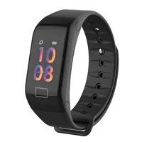 

2019 hot selling color touch screen F1 plus smart bracelet activity tracker waterproof IP67 health care sports band