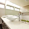 cotton white 30mm thick quartz stone slab for countertop solid surface