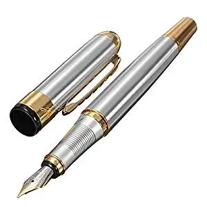 Fountain Pen - Jinhao 250 Frosted White Gold Fountain Pen M Nib Fountain Pen Gift Festival