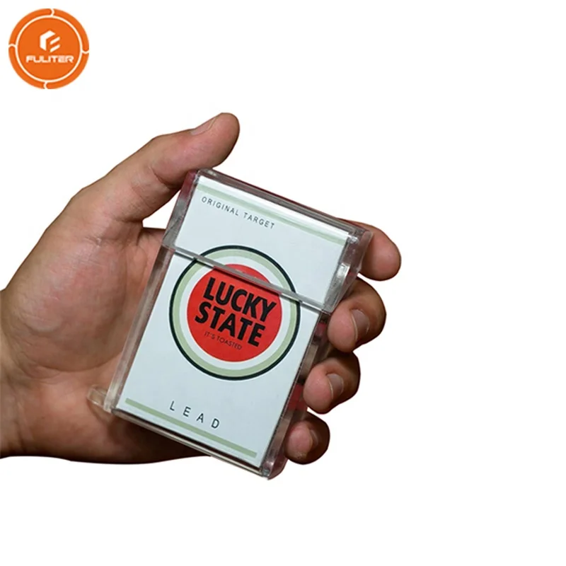 
Customized Logo Standard 20 Packs Transparent Acrylic Display Cigarette Case China 