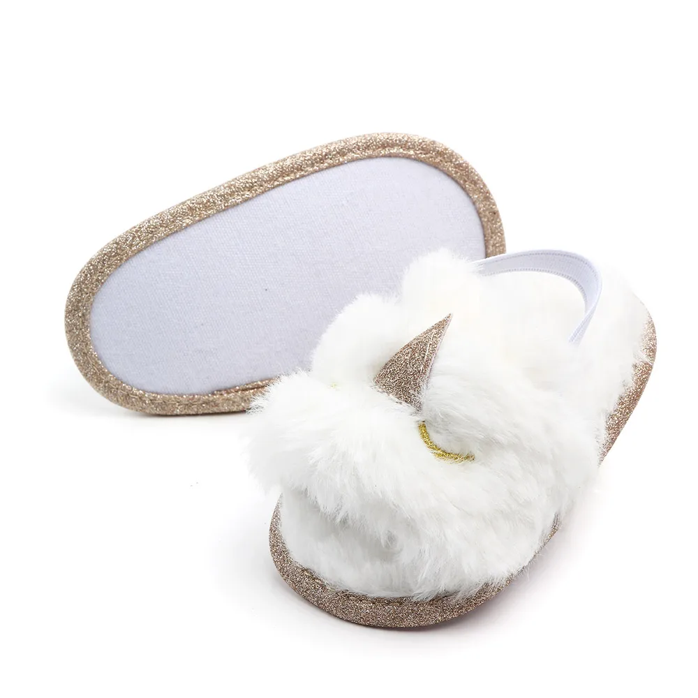 
New arrival cute cartoon plush baby slippers shoes 
