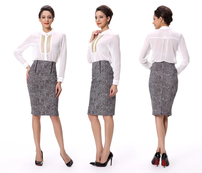 Office Skirt Work Ladies Design Good Shape Skirts Buy Good Shape