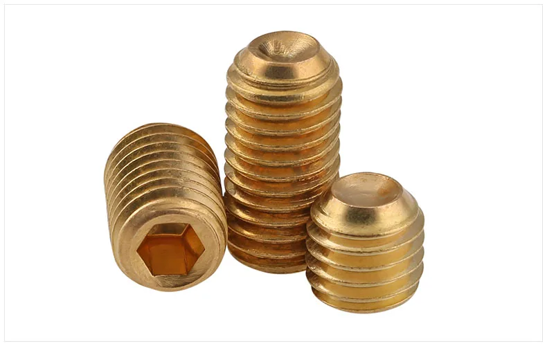 
DIN 913 Brass flat piont Hexagon socket set screws 