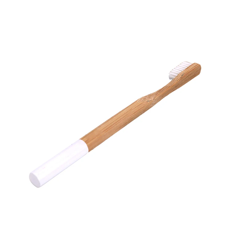Wholesale kids bamboo toothbrush round handle custom