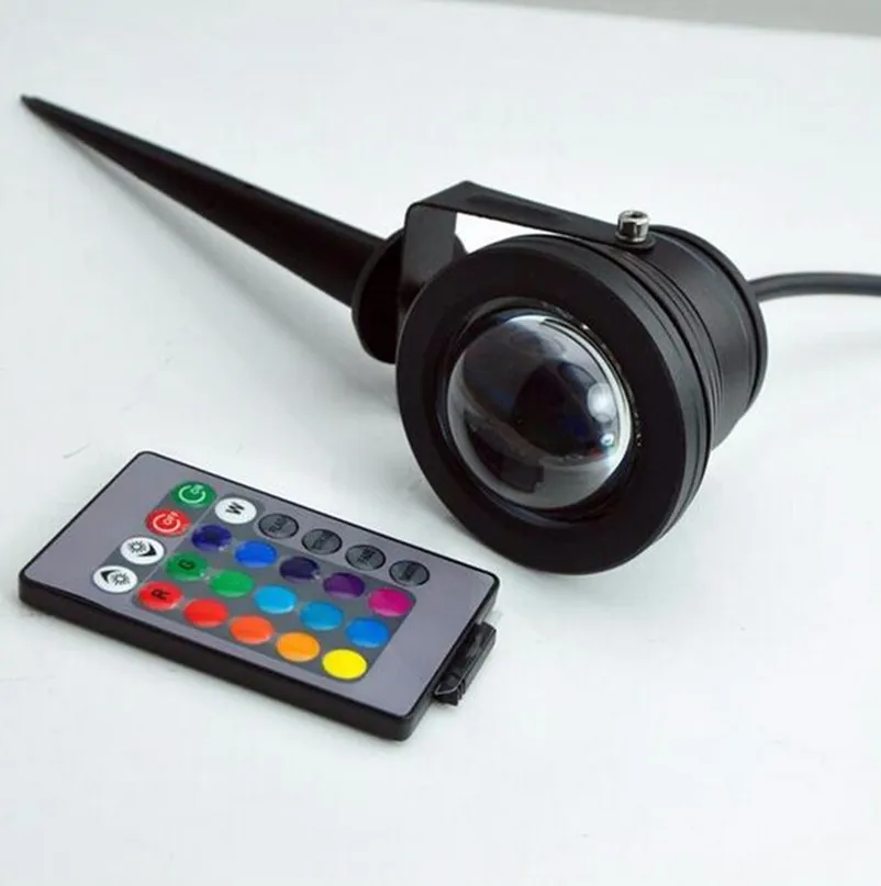 outdoor RGB Outdoor landscape lawn ip65 10W 220V led garden led spike lights