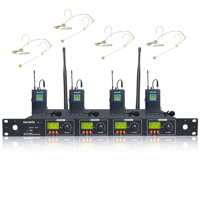 

Factory OEM Professional UHF Wireless Hidden Headset Microphone for Teacher