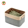 Customized OEM non woven fabric covered foldable storage boxes bins cubes baskets