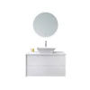 MFC new design bathroom furniture bathroom vanity with sink and LED mirror