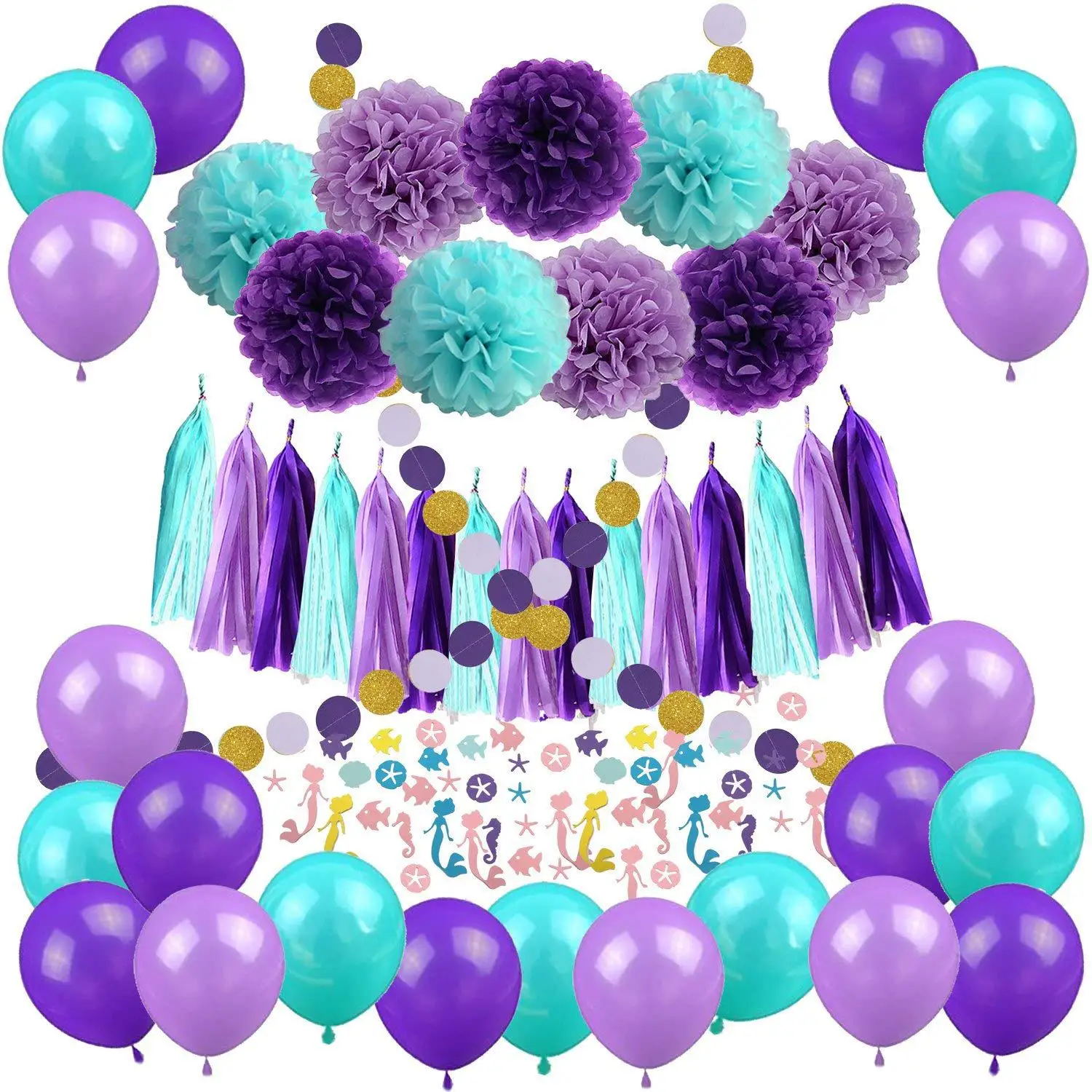 Decor De Fete D Anniversaire Sirene Theme Ballons De Fete D Anniversaire Papier Pom Poms Points Kit Guirlande Pour Fille D Anniversaire Buy Ballons De Fete A Theme Sirene Decor D Anniversaire Fille Sirene Decor De Fete