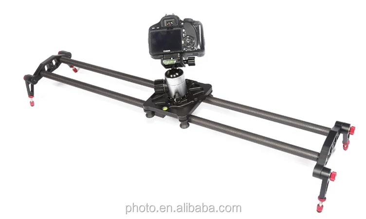 LW-CB01 New Pro Carbon Fiber Portable 80cm Video Camera Track Slider Dolly Stabilizer System for DSLR Canon Nikon Camcorders