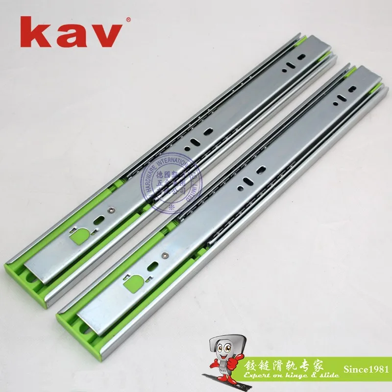 45mm Full Extension Push To Open Drawer Slides Ball Bearing Touch