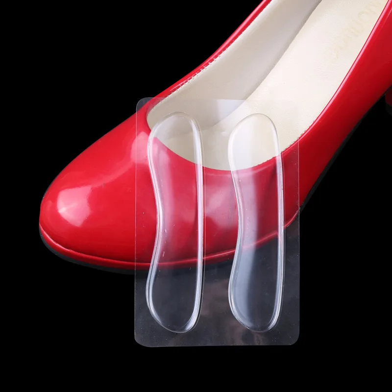 

Free sample Soft PU gel heel shoe insoles anti-slip 2-in-1 Comfort heel liner for high heel, Can be customized