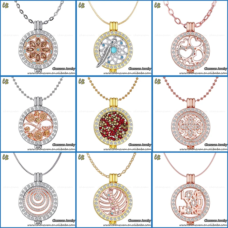 Adjustable Floating Locket Jewelry My 33mm Coin Holder