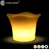 Plastic led ice bucket battery powered beer led ice holder