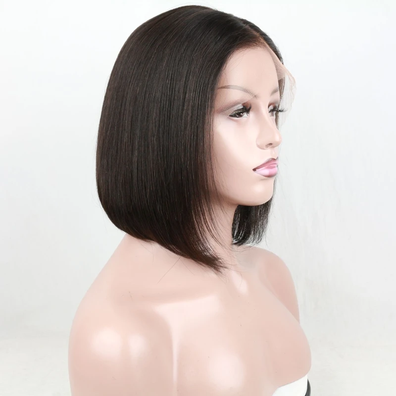 

2019 new hot selling 8in short bob human hair wig for black women
