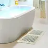 Bathroom Non Slip Cotton Fluffy Patchwork 100Cotton Rug Pad