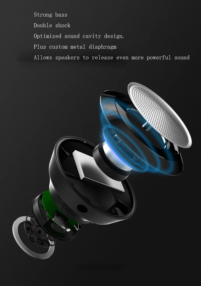 2019 new design Wireless Speakers Outdoor Portable Mini Speaker With Answerable call - ANKUX.COM