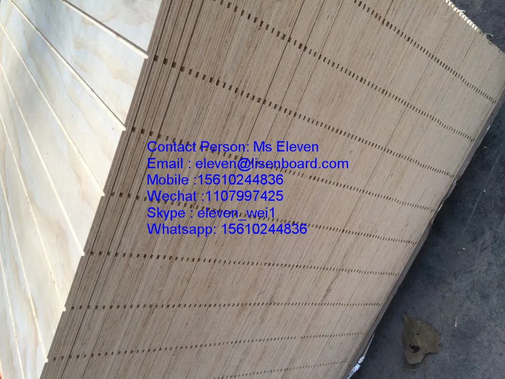 Slotted Plywood Pine Vgroove Or Wgroove Marine Grooving Plywood
