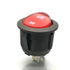 3 pin three position two way illuminated round momentary rocker switch