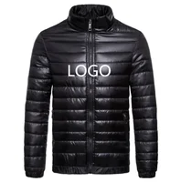 

Men 90% Down 10% Feather Content Thin Ultra Light Down Jacket Winter Long Sleeve Solid Fashion Down Jacket For Winters