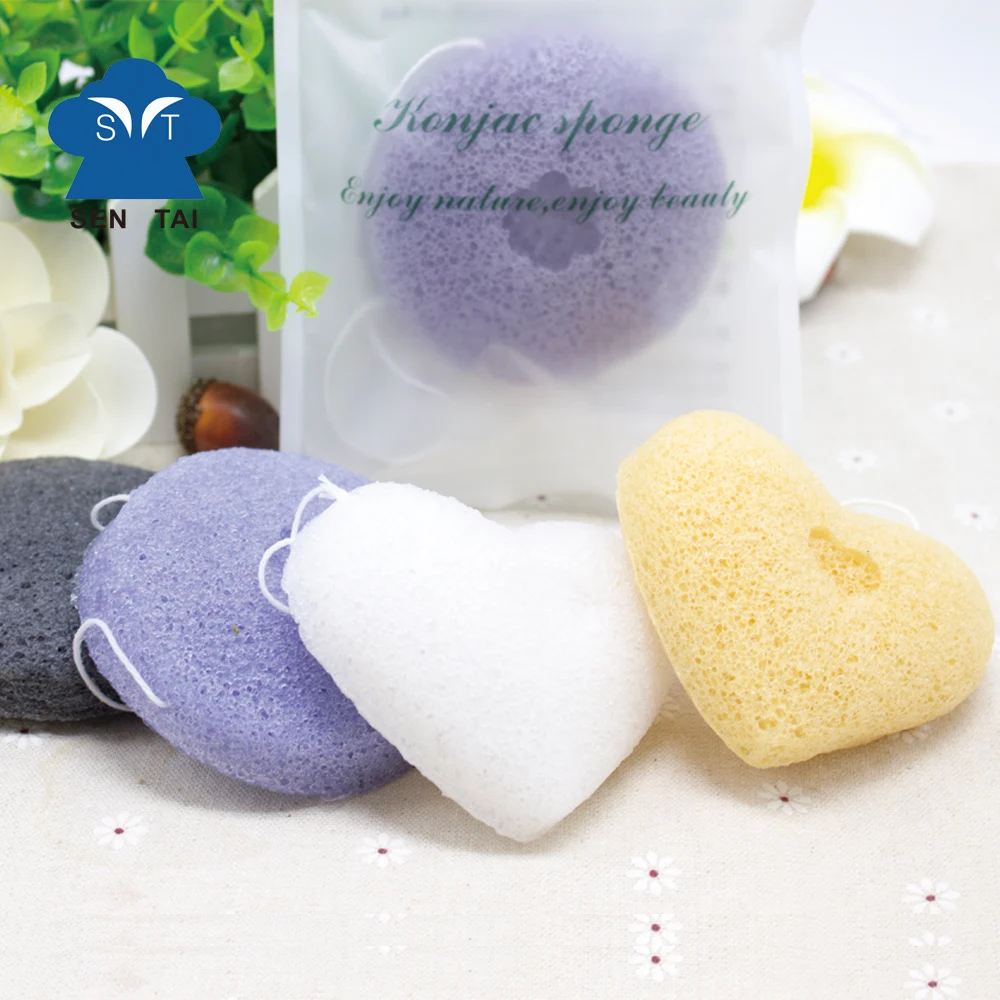 

Pure White Konjac Lady Face Washing Sponge, 100% Natural