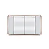 2 Gang 1 Way Wall Switches and Sockets On Off Key For Home