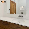 Modern acrylic solid surface stone resin wall hung bathroom sink