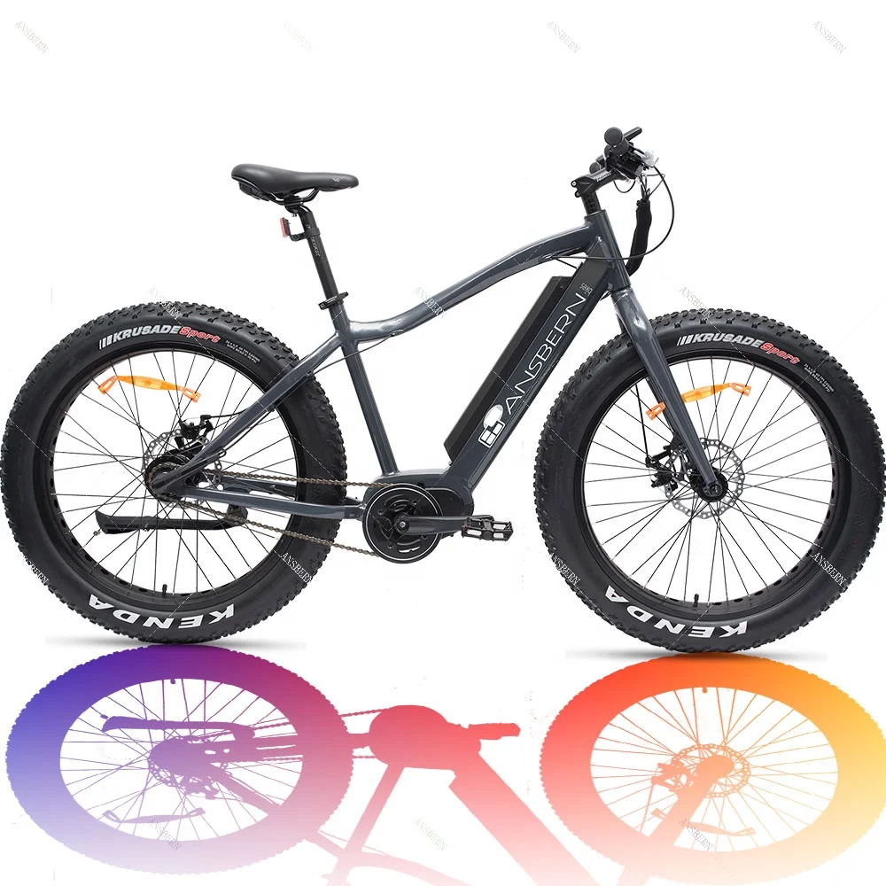 

Factory Price Brushless Motor 36V E Mountain Bike 8Fun Mid Drive Fat Tire Bike Electric Fat Tire Bike Fatbike 20", Customized