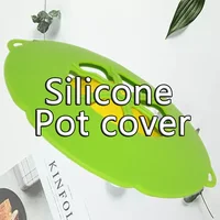 

New Silicone Steamer Pot Lids Spill Stopper Lid Cover Ship Kitchen Suction Bowl Covers