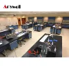 Amywell All wood lab bench plywood lab island bench MDF white color wooden laboratory furniture