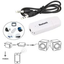 3.5mm Bluetooth Wireless Stereo Audio Adapter USB Music Speaker Receiver Dongle With 3.5 mm AUX cable