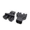 IEC 320 C14 Male to 2xC15 Female Y spliter adapter C14 TO TWO C15,IEC 320 C14 to Dual C15 #JA605