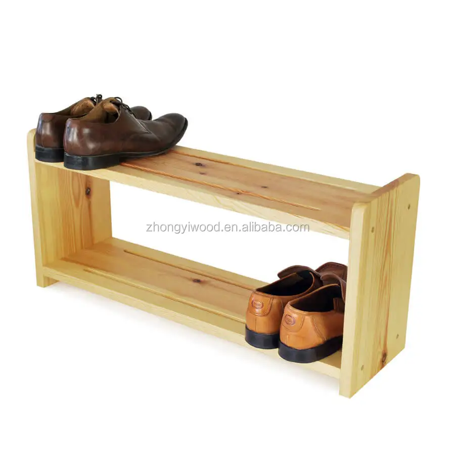 pine shoe rack