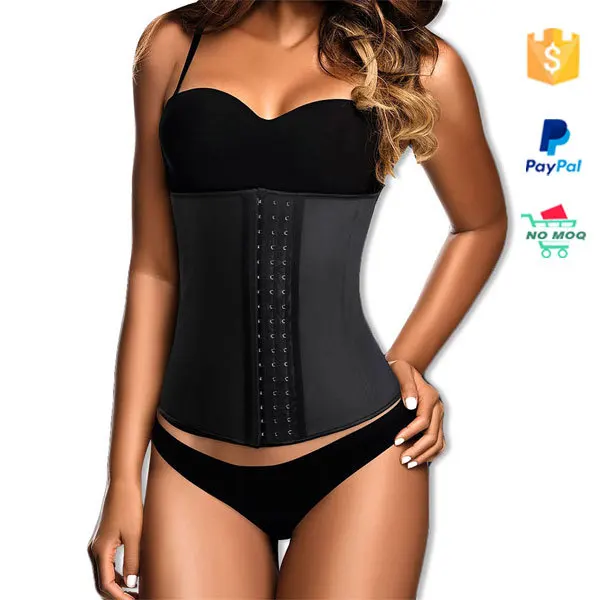 

Cheap 9 Steel 3 Hooks Latex Waist Trainer Corset, N/a