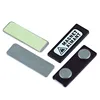 Blank customized shape name badge holder magnet