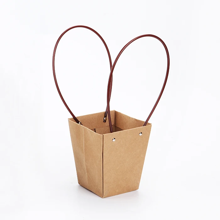 Kraft Paper Florist Bag Diy Valentine S Day Flower Box Gift